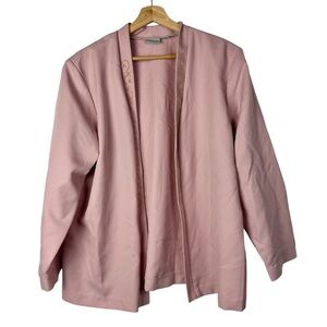 Vintage Sara Morgan Light Pink Beaded Blazer Jacket XL